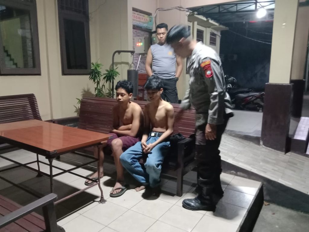 Terlibat Tawuran, 2 Remaja Diamankan Anggota Polsek Pontianak Timur 