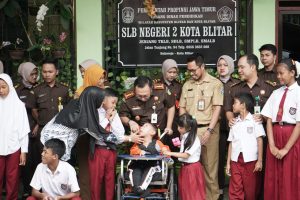 Antisipasi Masalah Stunting, Jaka Magiz Sambangi SLB Negeri 02 Blitar 