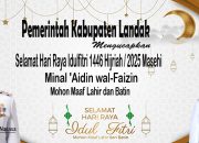 Iklan Ucapan Idulfitri 1446 H Pemkab Landak