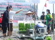 Karolin Tanam Perdana Progam Brigade Pangan di Andeng
