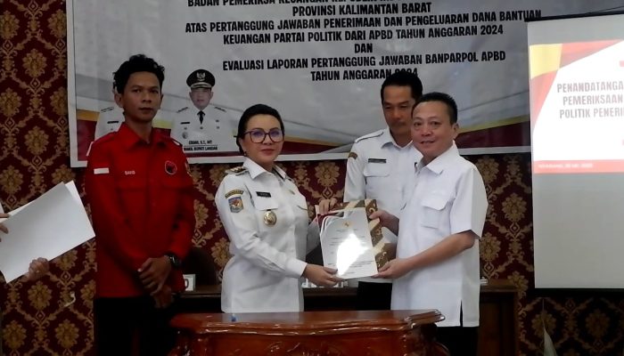 Tahun Ini Pemkab Landak Salurkan 1 Milliar Lebih Banparpol untuk Sembilan Parpol 