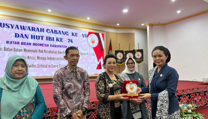 Hadiri HUT IBI Landak, Karolin Ingatkan Bidan Berkontribusi pada Penanganan Stunting