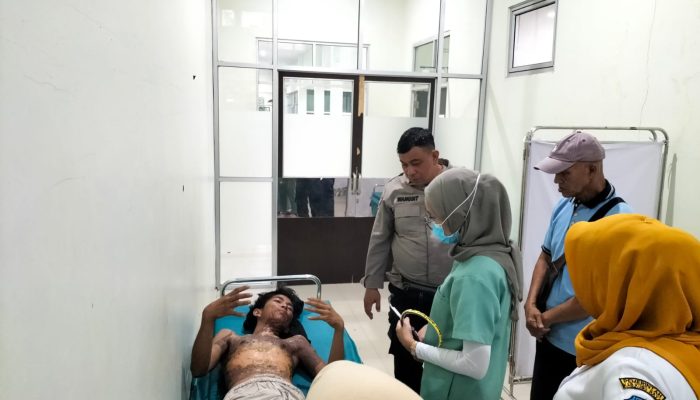 Petaka Kuah Bakso Desa Parit Baru, Pria Yang Hidup Sebatang Kara Alami Luka Bakar
