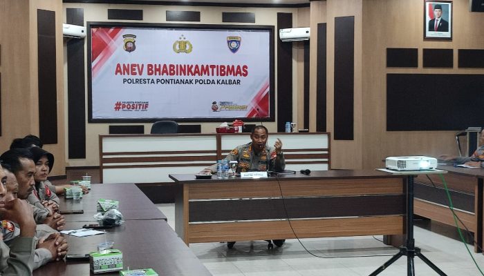 Kapolresta Pontianak Tekankan Peran Bhabinkamtibmas Sebagai Problem Solving