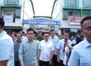 Pangdam Tanjungpura Dampingi Kunker Wapres RI Tinjau Pasar Flamboyan 