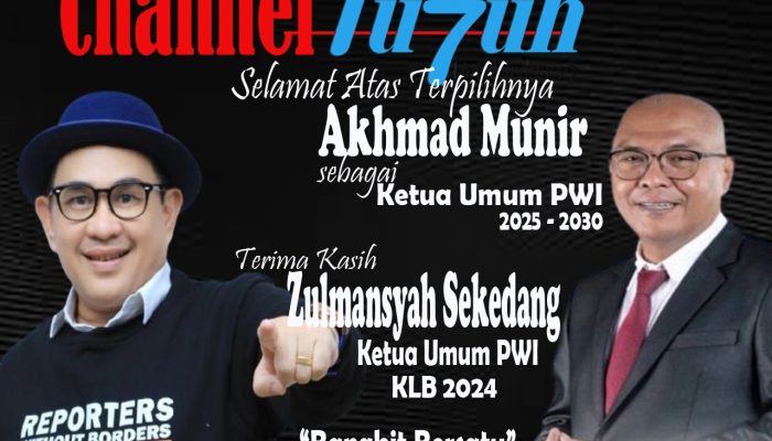Ucapan Selamat Terpilihnya Ketua Umum PWI 2025-2030
