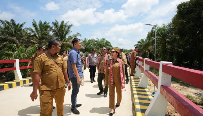 Karolin Ajak Masyarakat Jaga dan Rawat Jembatan Semata Seluang Danau