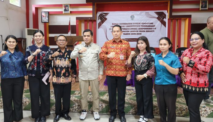Di Rakor TSLP CSR Ini yang Disampaikan Wabup Landak Erani   
