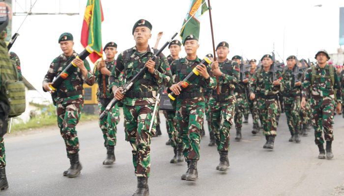 Peringati Hari Juang Infanteri, Pangdam XII/Tpr Jalan Kaki Tuntaskan Etape Terakhir 