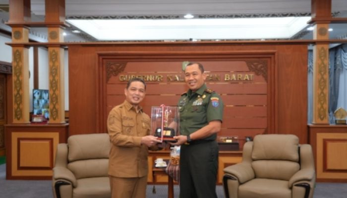 Akhiri Masa Tugas di Kalbar Pangdam XII/Tpr Pamit ke Gubernur Kalbar 