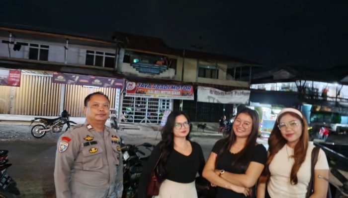 Cegah Kejahatan Malam, Polsek Sengah Temila Laksanakan Patroli Humanis