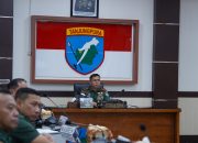 Pangdam XII/Tpr Ikuti Rapat Virtual Evaluasi Pembangunan KDKMP