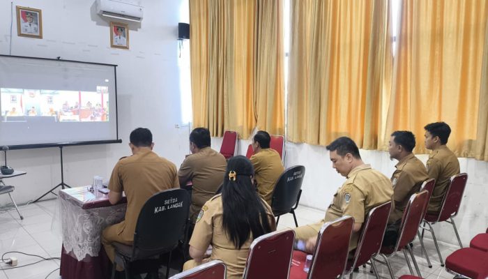 Zoom Meeting Bersama Gubernur, Wabup Landak Bahas Budaya Kerja ASN