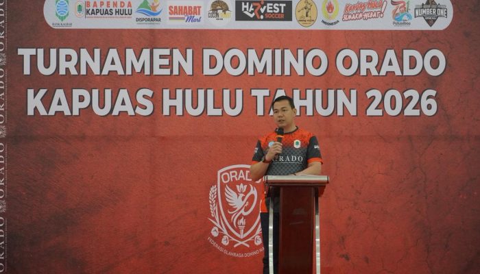 Buka Turnamen Domino, Ini Harapan Bupati Kapuas Hulu 