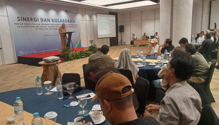 Sekda Kalbar Buka Kegiatan Kolaborasi AMSI Kalbar dan BPJS Ketenagakerjaan 