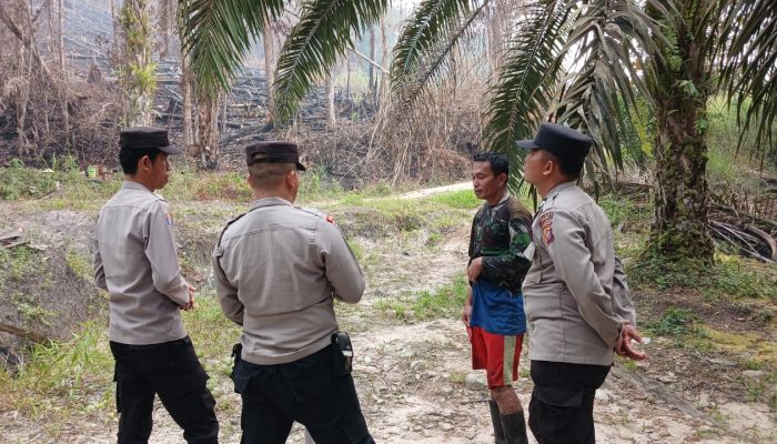 Polres Landak Gencar Sosialisasi Pencegahan Karhutla, Quinn : Satbinmas Terus Mengedukasi Warga