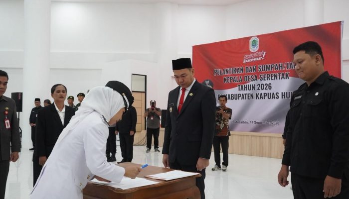 Bupati Kapuas Hulu Lantik 111 Kades Terpilih 2026
