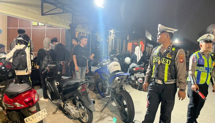 Cegah Balap Liar, Satlantas Polresta Pontianak Tilang 16 Pelanggar