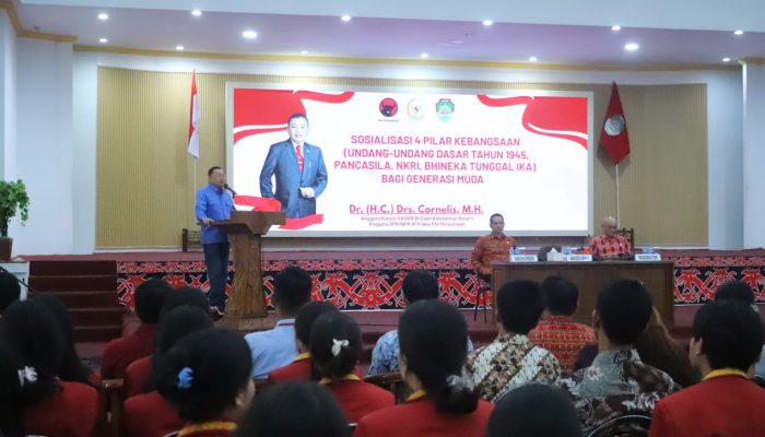 Sosialisasi 4 Pilar Kebangsaan di Landak, Cornelis Tekankan Pentingnya Pemahaman Ideologi Negara bagi Mahasiswa 