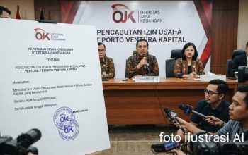 OJK Cabut Izin Usaha PT Porto Ventura Kapital
