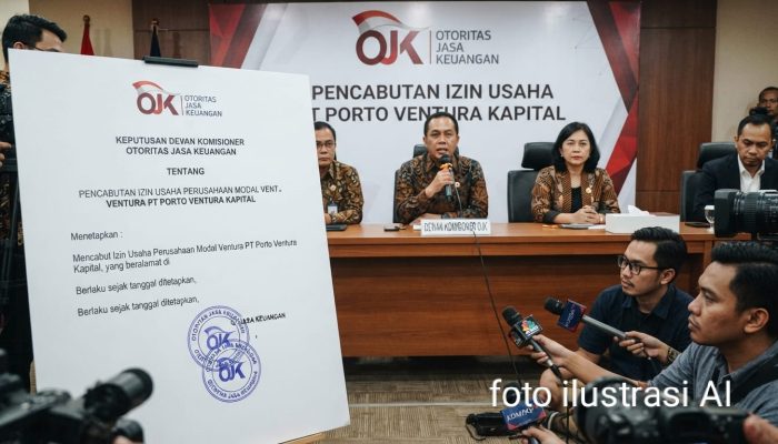OJK Cabut Izin Usaha PT Porto Ventura Kapital